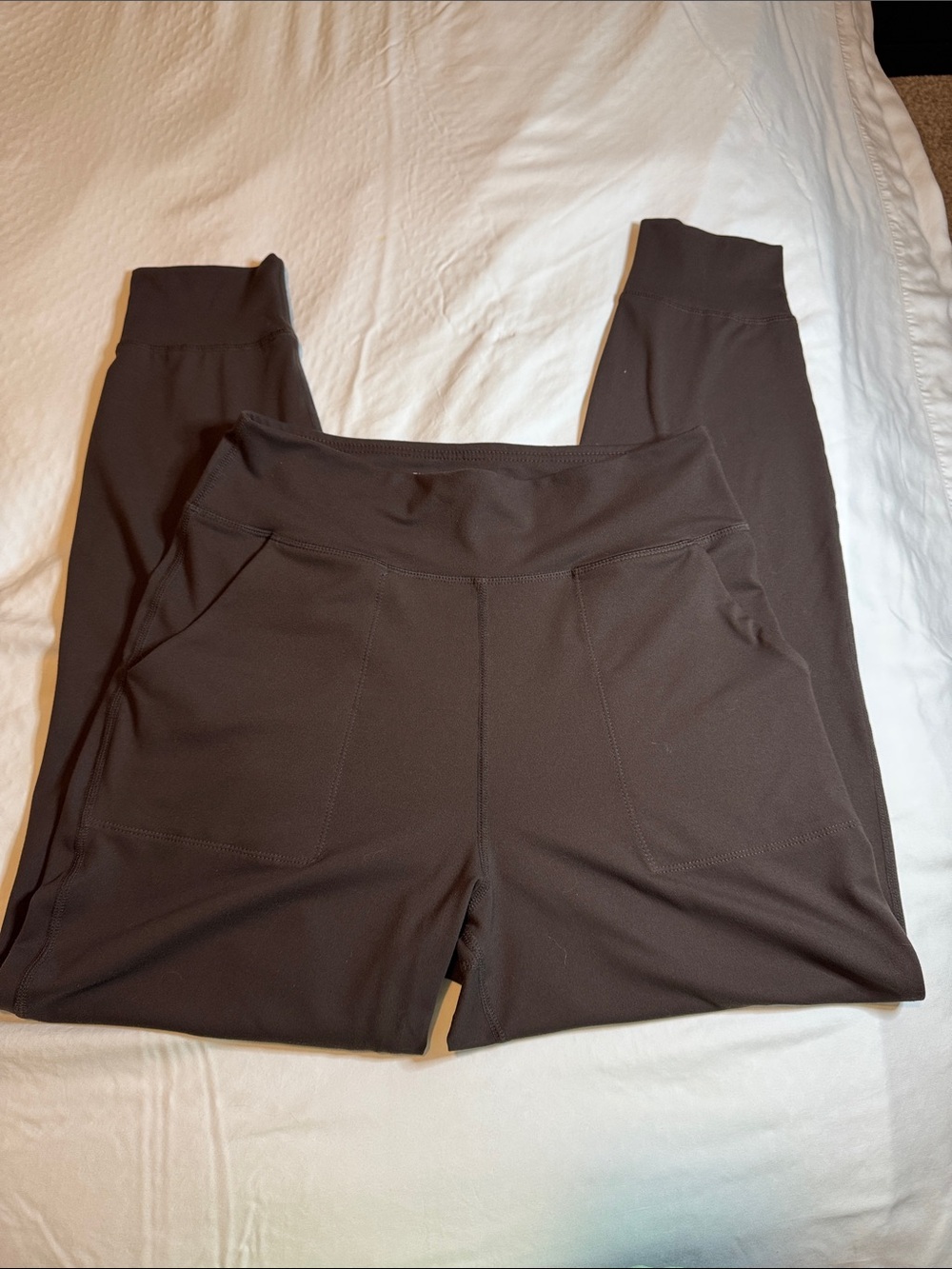 High-Rise Pocket Active Leggings - Brown